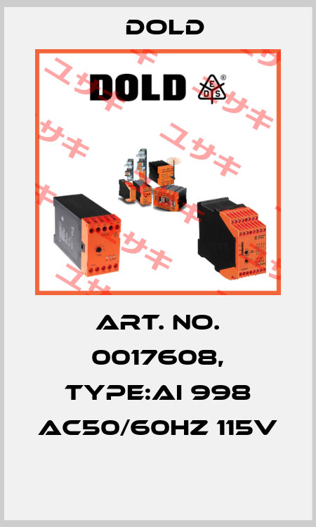 Art. No. 0017608, Type:AI 998 AC50/60HZ 115V  Dold