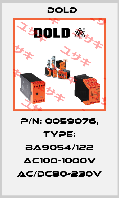 p/n: 0059076, Type: BA9054/122 AC100-1000V AC/DC80-230V Dold