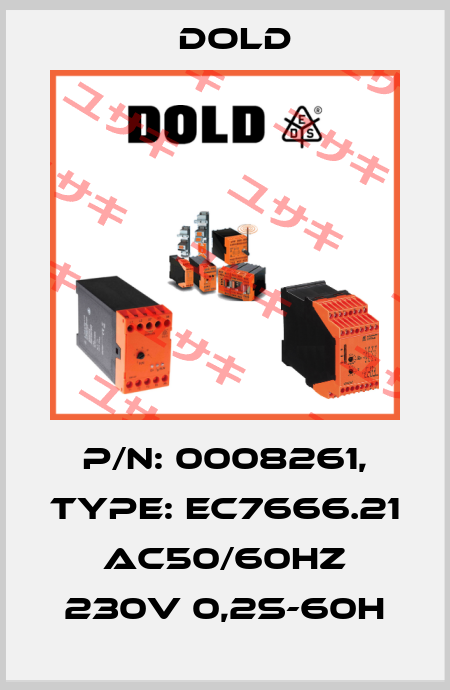 p/n: 0008261, Type: EC7666.21 AC50/60HZ 230V 0,2S-60H Dold
