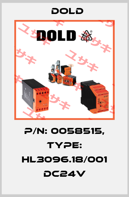 p/n: 0058515, Type: HL3096.18/001 DC24V Dold