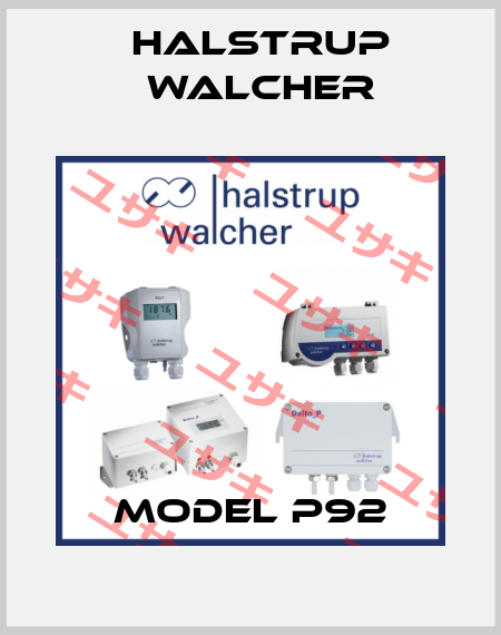 Model P92 Halstrup Walcher