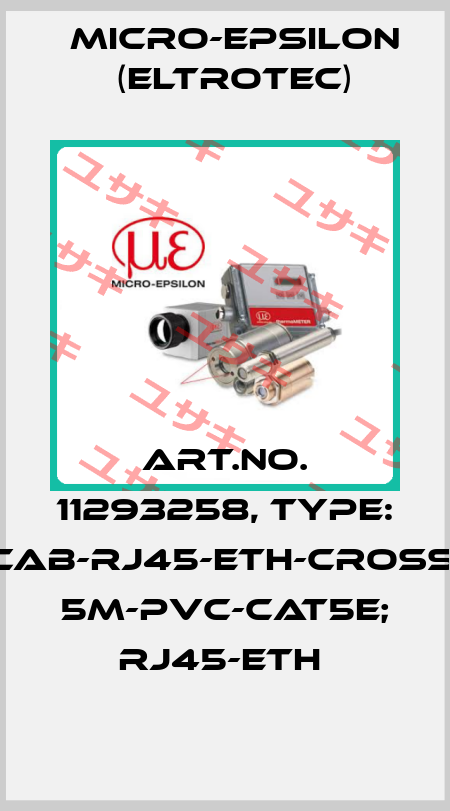 Art.No. 11293258, Type: CAB-RJ45-Eth-Cross; 5m-PVC-Cat5e; RJ45-Eth  Micro-Epsilon (Eltrotec)