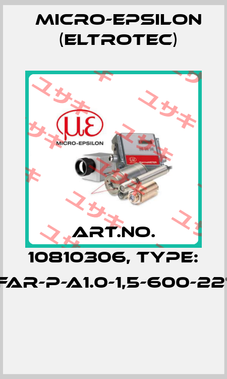 Art.No. 10810306, Type: FAR-P-A1.0-1,5-600-22°  Micro-Epsilon (Eltrotec)