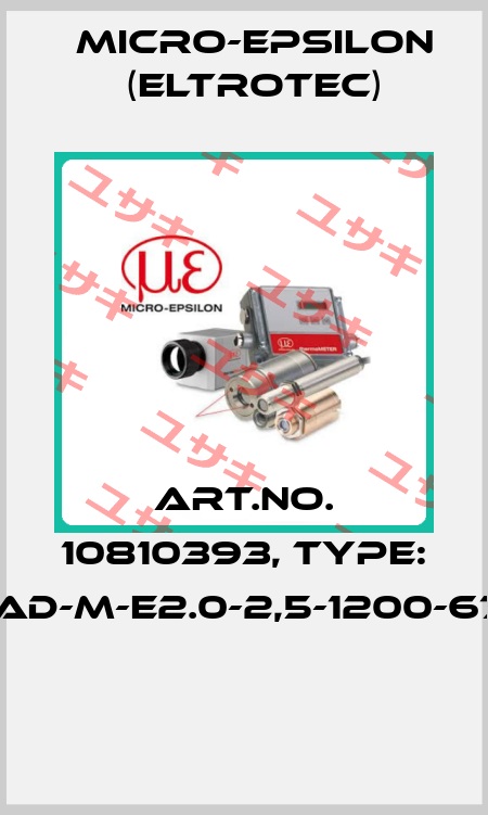Art.No. 10810393, Type: FAD-M-E2.0-2,5-1200-67°  Micro-Epsilon (Eltrotec)