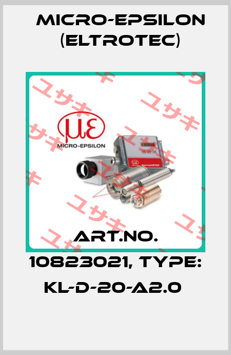 Art.No. 10823021, Type: KL-D-20-A2.0  Micro-Epsilon (Eltrotec)