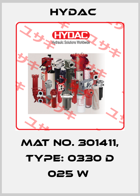 Mat No. 301411, Type: 0330 D 025 W  Hydac