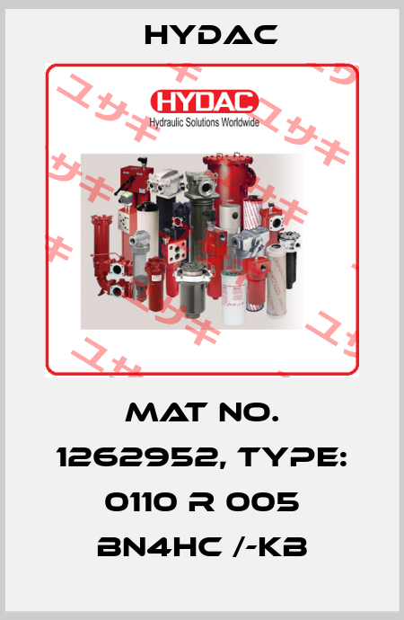 Mat No. 1262952, Type: 0110 R 005 BN4HC /-KB Hydac