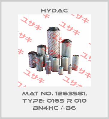 Mat No. 1263581, Type: 0165 R 010 BN4HC /-B6 Hydac