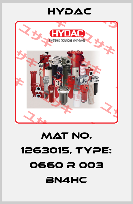 Mat No. 1263015, Type: 0660 R 003 BN4HC Hydac