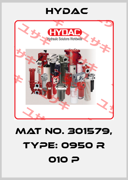 Mat No. 301579, Type: 0950 R 010 P Hydac
