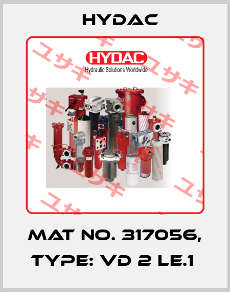 Mat No. 317056, Type: VD 2 LE.1  Hydac