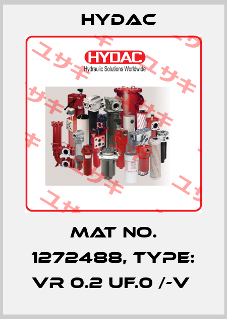 Mat No. 1272488, Type: VR 0.2 UF.0 /-V  Hydac