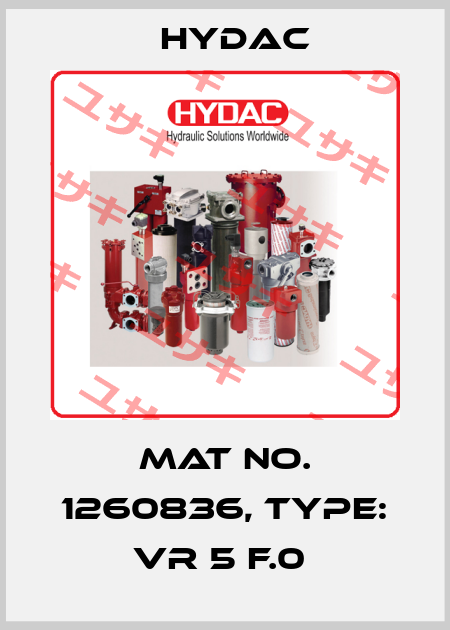 Mat No. 1260836, Type: VR 5 F.0  Hydac