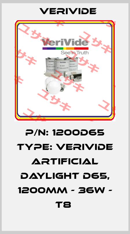 P/N: 1200D65 Type: Verivide Artificial Daylight D65, 1200mm - 36W - T8  Verivide