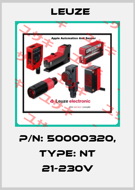 p/n: 50000320, Type: NT 21-230V Leuze