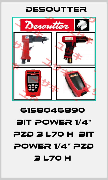6158046890  BIT POWER 1/4" PZD 3 L70 H  BIT POWER 1/4" PZD 3 L70 H  Desoutter