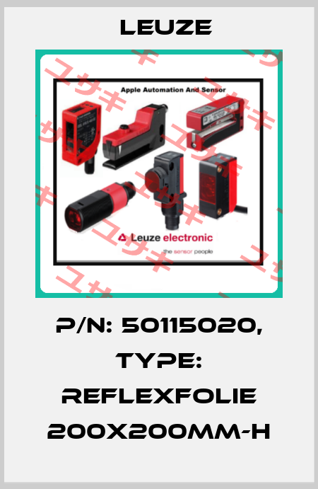 p/n: 50115020, Type: Reflexfolie 200x200mm-H Leuze