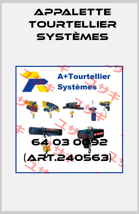 64 03 0092 (ART.240563)  Appalette Tourtellier Systèmes