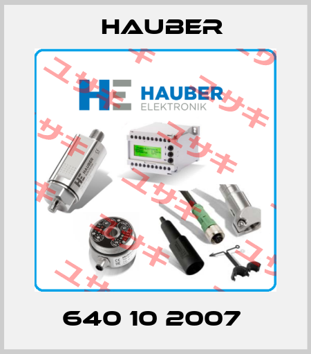 640 10 2007  HAUBER