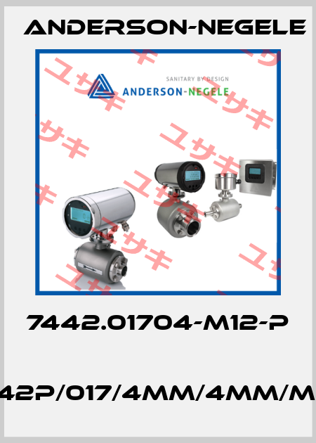 7442.01704-M12-P  TFP-42P/017/4MM/4MM/M12-3.1 Anderson-Negele