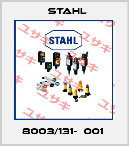 8003/131-‐001  Stahl
