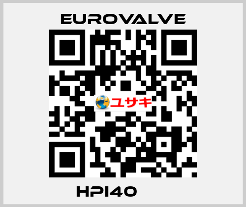 HPI40       Eurovalve