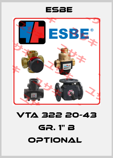 VTA 322 20-43 Gr. 1" B Optional  Esbe