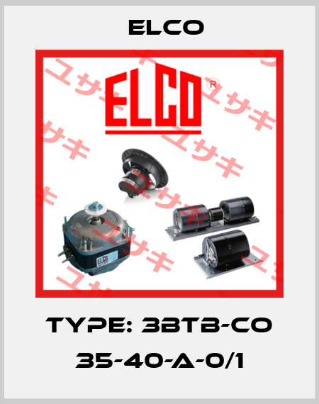 Type: 3BTB-CO 35-40-A-0/1 Elco