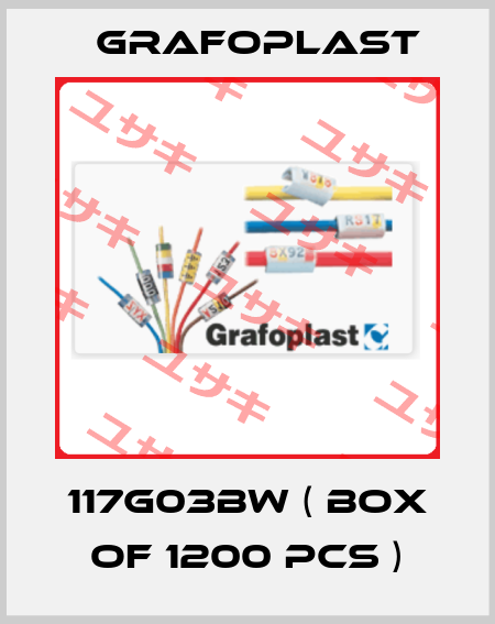 117G03BW ( Box of 1200 pcs ) GRAFOPLAST