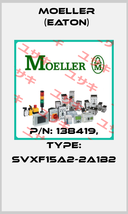 P/N: 138419, Type: SVXF15A2-2A1B2  Moeller (Eaton)