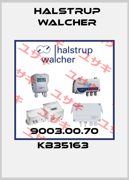 9003.00.70 KB35163  Halstrup Walcher