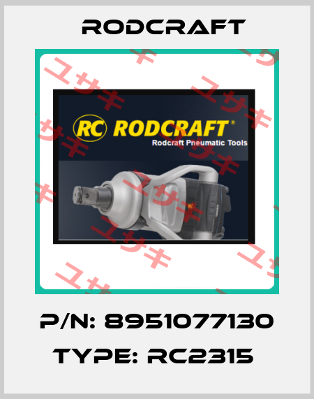 P/N: 8951077130 Type: RC2315  Rodcraft