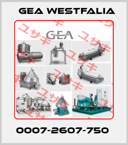 0007-2607-750  Gea Westfalia