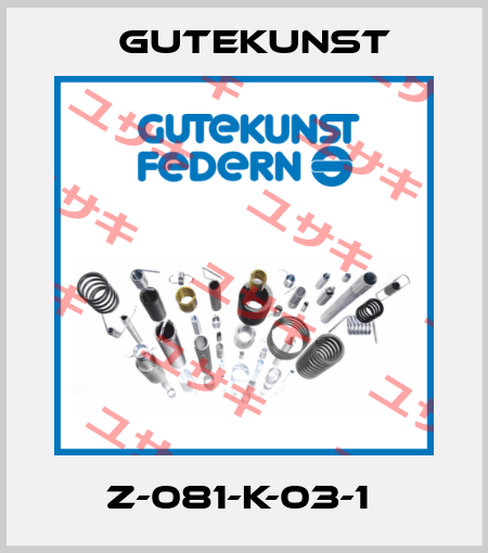 Z-081-K-03-1  Gutekunst