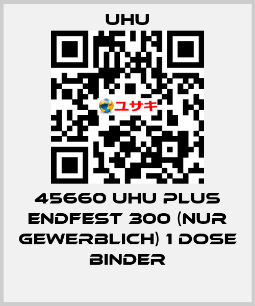 45660 UHU plus endfest 300 (NUR GEWERBLICH) 1 Dose Binder UHU