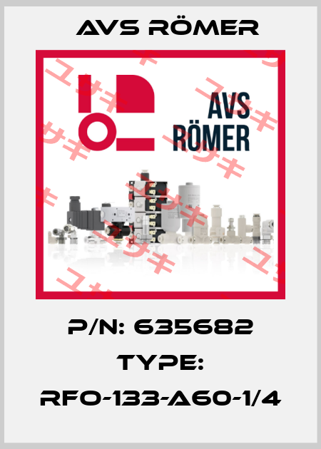 P/N: 635682 Type: RFO-133-A60-1/4 Avs Römer