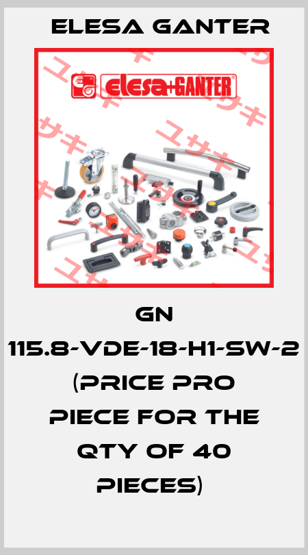 GN 115.8-VDE-18-H1-SW-2 (price pro piece for the qty of 40 pieces)  Elesa Ganter