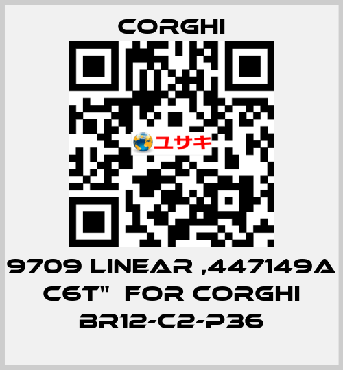 9709 LINEAR ,447149A C6T”  FOR CORGHI BR12-C2-P36  Corghi