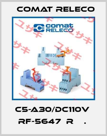 C5-A30/DC110V  RF-5647  R    .  Comat Releco
