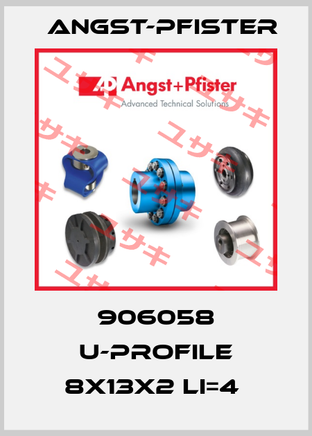 906058 U-PROFILE 8X13X2 LI=4  Angst-Pfister