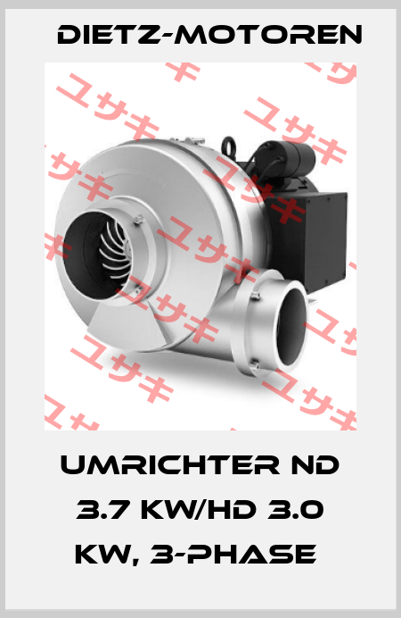 UMRICHTER ND 3.7 kW/HD 3.0 kW, 3-Phase  Dietz-Motoren