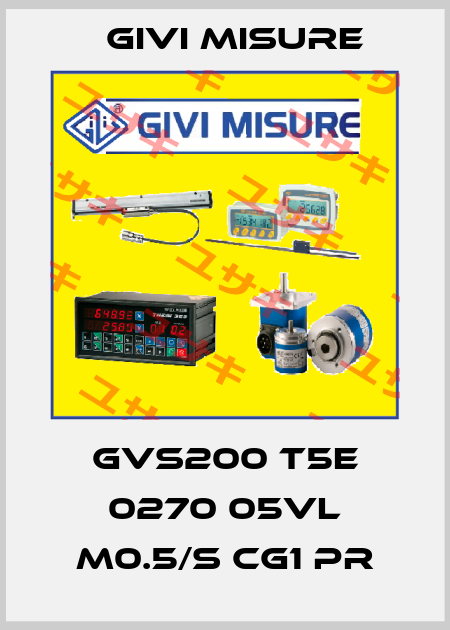 GVS200 T5E 0270 05VL M0.5/S CG1 PR Givi Misure