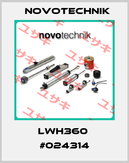 LWH360  #024314 Novotechnik