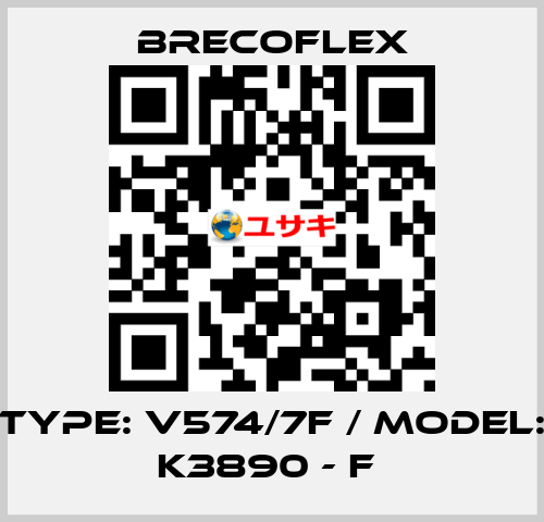 Type: V574/7F / Model: K3890 - F  Brecoflex