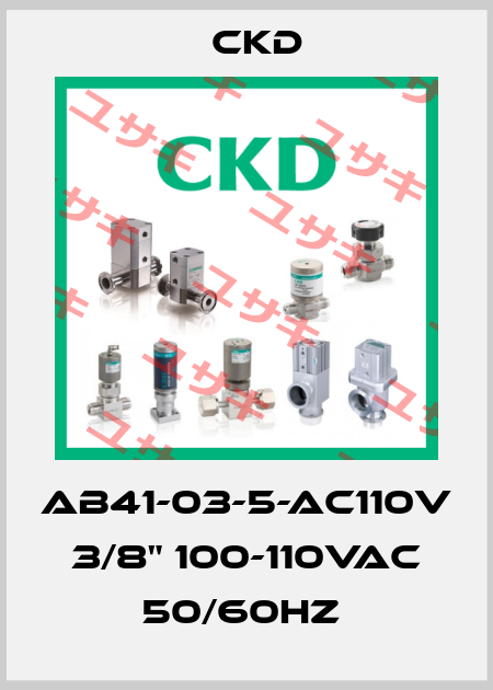 AB41-03-5-AC110V 3/8" 100-110VAC 50/60HZ  Ckd