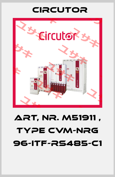 Art, Nr. M51911 ,  type CVM-NRG 96-ITF-RS485-C1  Circutor