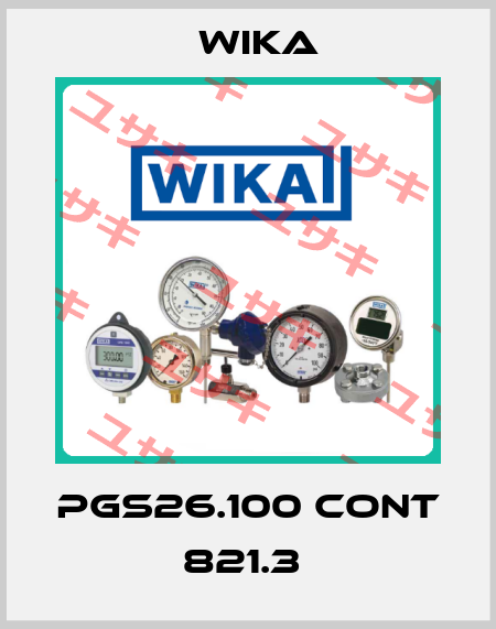 PGS26.100 CONT 821.3  Wika