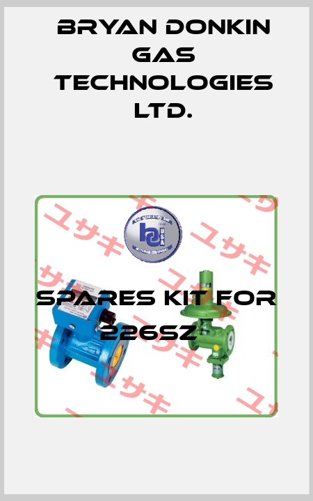 Spares Kit for 226SZ   Bryan Donkin Gas Technologies Ltd.