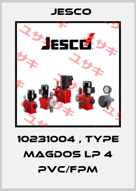 10231004 , type MAGDOS LP 4 PVC/FPM Jesco