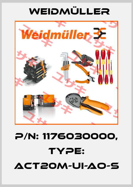 P/N: 1176030000, Type: ACT20M-UI-AO-S Weidmüller